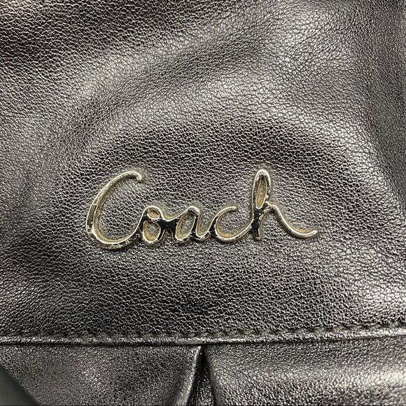 Coach Ashley Black Leather Crossbody - Picture 10 of 12